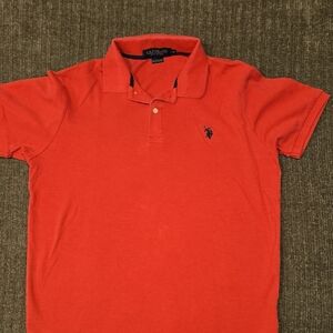 U.S. Polo Assn. Men's Vibrant Red Polo